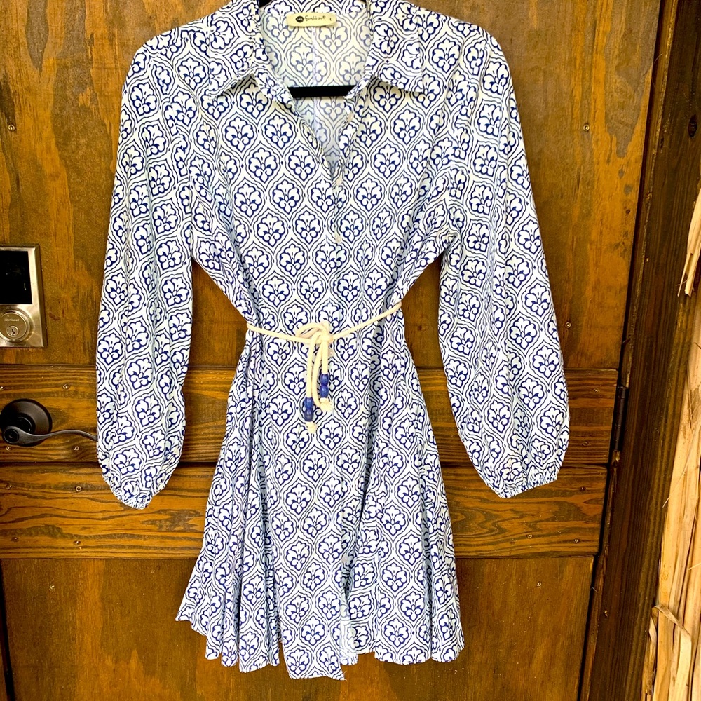 Long sleeve mini dress